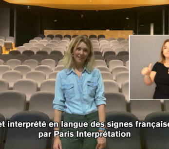 Faire corps · Traduction en LSF avec Paris Interprétation