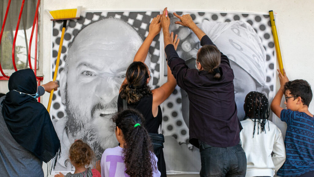 Action Inside Out "La culture fait le mur !”, Group Leader : Alba Joanicot, Fresnes, France, 2021