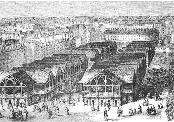 Le Carreau du Temple - Rotonde et marché de Molinos en 1788