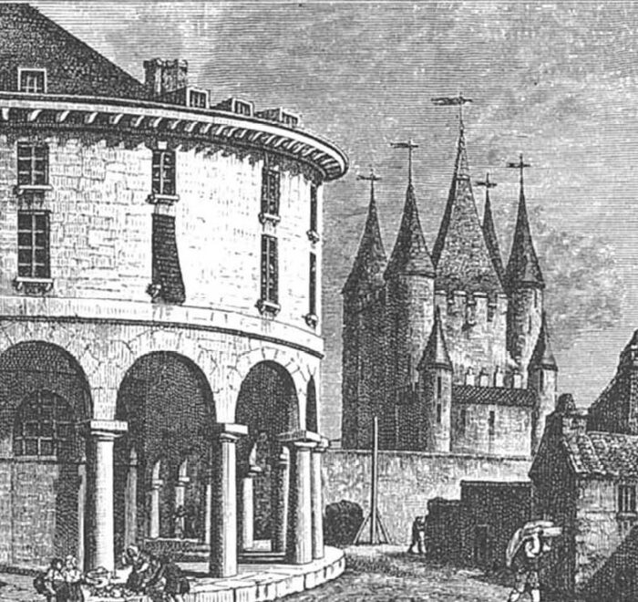 Le Carreau du Temple - Rotonde et marché de Molinos en 1788