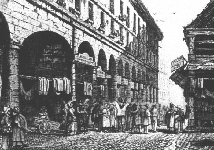 Le Carreau du Temple - Rotonde et marché de Molinos en 1788